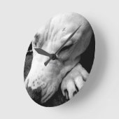 harry potter litteken hond witte pitbull ronde klok (Hoek)