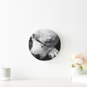 harry potter litteken hond witte pitbull ronde klok (Huis)