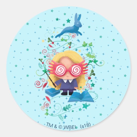 Harry Potter | Luna Lovegood Grafisch ontwerp Ronde Sticker (Voorkant)
