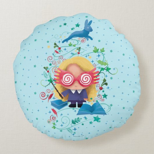 Harry Potter | Luna Lovegood Graphic Rond Kussen (Achterkant)