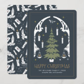 HARRY POTTER™ Magical kerstTree Invitation Kaart (Voorkant / Achterkant)