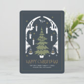 HARRY POTTER™ Magical kerstTree Invitation Kaart (Staand voorkant)