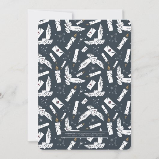 HARRY POTTER™ Magical kerstTree Invitation Kaart (Achterkant)