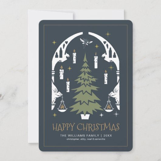 HARRY POTTER™ Magical kerstTree Invitation Kaart (Voorkant)