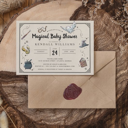 Harry Potter Magische Baby Shower, Tovenaar Uil & Kaart