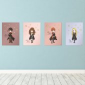 HARRY POTTER™ Magische Karakter Waterverf Muurkunst Sets (Houten vloer)