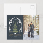 HARRY POTTER™ Magische kerstboom Feestdagenkaart (Voorkant / Achterkant)