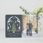 HARRY POTTER™ Magische kerstboom Kaart (Staand voorkant)