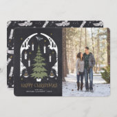 HARRY POTTER™ Magische kerstboom krijtbord Kaart (Voorkant / Achterkant)