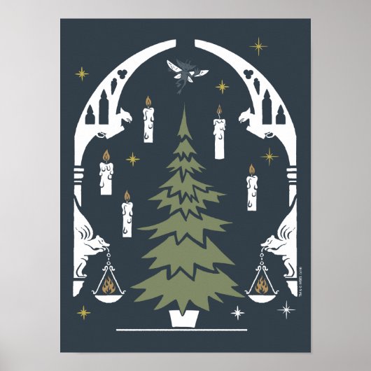 HARRY POTTER™ Magische kerstboom Poster (Voorkant)