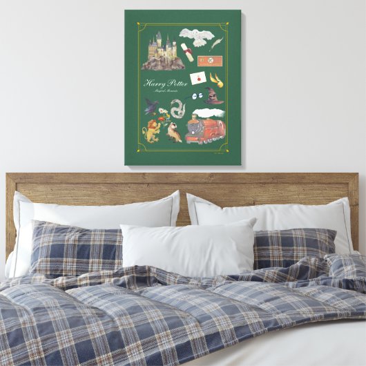 HARRY POTTER™ | Magische momenten Canvas Afdruk (Insitu (Slaapkamer))