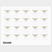 Harry Potter Magische Waterverf Bruiloft Vierkante Sticker (Vel)