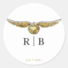 Harry Potter Magische Waterverf Bruiloft Vierkante Sticker