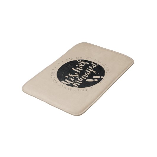 Harry Potter | Marauder's Map Charms Typografie Badmat (Gekanteld)