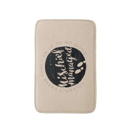 Harry Potter | Marauder's Map Charms Typografie Badmat (Voorkant Verticaal)