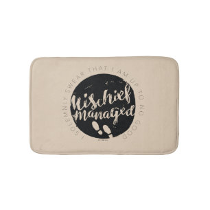 Harry Potter   Marauder's Map Charms Typografie Badmat