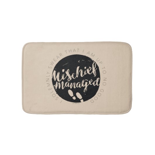 Harry Potter | Marauder's Map Charms Typografie Badmat (Voorkant)