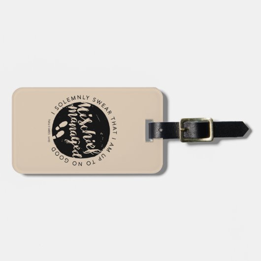 Harry Potter | Marauder's Map Charms Typografie Bagagelabel (Voorkant horizontaal)