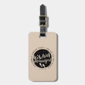 Harry Potter | Marauder's Map Charms Typografie Bagagelabel (Voorkant verticaal)