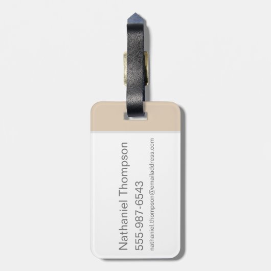 Harry Potter | Marauder's Map Charms Typografie Bagagelabel (Achterkant verticaal)