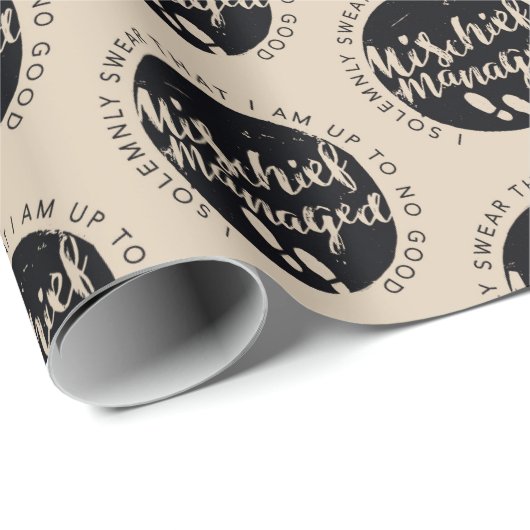 Harry Potter | Marauder's Map Charms Typografie Cadeaupapier (Rol Hoek)