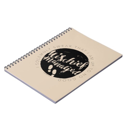 Harry Potter | Marauder's Map Charms Typografie Notitieboek (Linkerzijde)