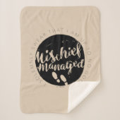 Harry Potter | Marauder's Map Charms Typografie Sherpa Deken (Voorkant)