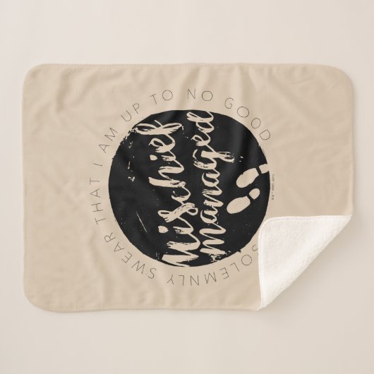 Harry Potter | Marauder's Map Charms Typografie Sherpa Deken (Voorkant (horizontaal))