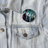 Harry Potter Met Dumbledore Ron en Hermelien 1 Ronde Button 5,7 Cm (In situ)
