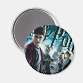 Harry Potter met Dumbledore Ron en Hermione 1 Magneet (Voorkant / Achterkant)