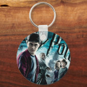 Harry Potter met Dumbledore Ron en Hermione 1 Sleutelhanger (Voorkant)