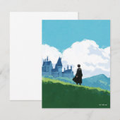 HARRY POTTER™ met uitzicht op HOGWARTS™ Kasteel Notitiekaartje (Voorkant / Achterkant)