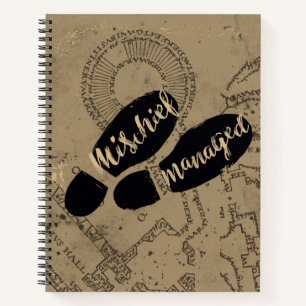 Harry Potter MISCHIEF MANAGED™-kaartvoetafdrukk Notitieboek