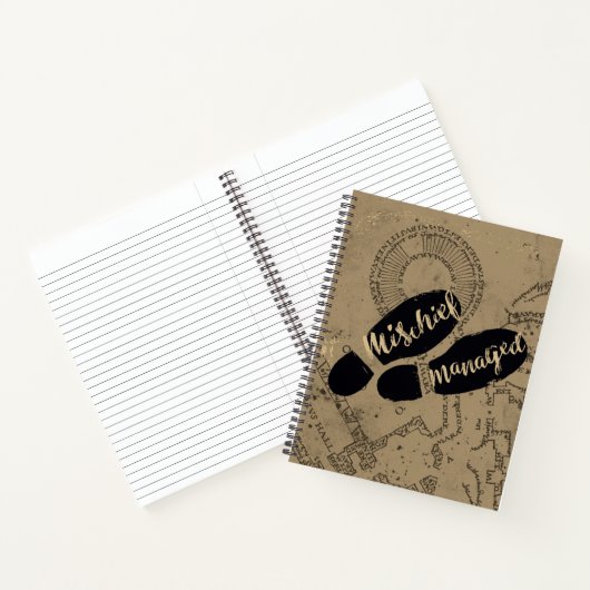 Harry Potter| MISCHIEF MANAGED™-kaartvoetafdrukken Notitieboek (Binnen)