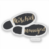 Harry Potter| MISCHIEF MANAGED™-kaartvoetafdrukken Sticker (Voorkant)