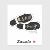 Harry Potter| MISCHIEF MANAGED™-kaartvoetafdrukken Sticker (Vel)