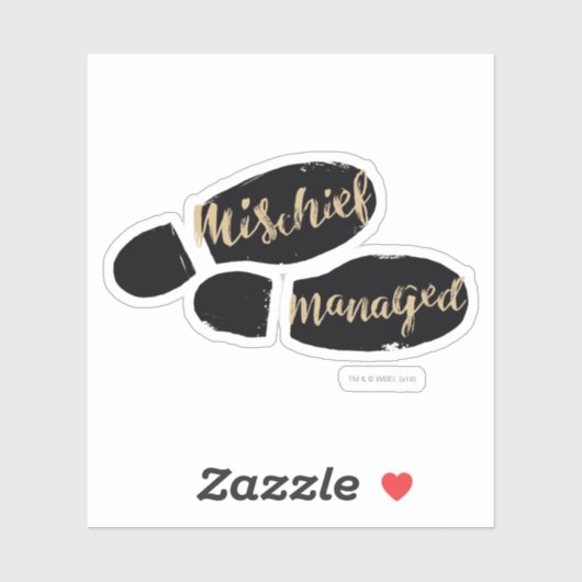 Harry Potter| MISCHIEF MANAGED™-kaartvoetafdrukken Sticker (Vel)