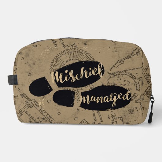 Harry Potter | MISCHIEF MANAGED™ Kaartvoetsporen Toilettasje (Voorkant)