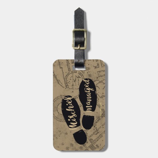 Harry Potter | MISCHIEF MANAGED™ Map Footprint Bagagelabel (Voorkant verticaal)