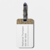 Harry Potter | MISCHIEF MANAGED™ Map Footprint Bagagelabel (Achterkant verticaal)