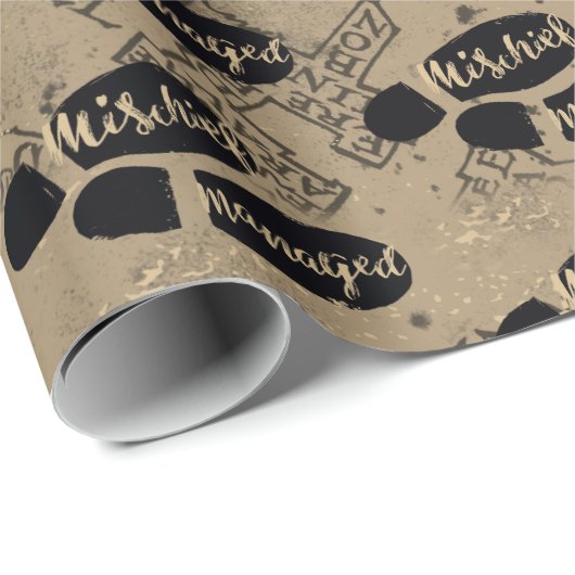 Harry Potter | MISCHIEF MANAGED™ Map Footprint Cadeaupapier (Rol Hoek)