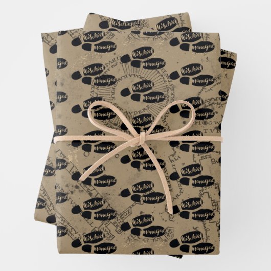 Harry Potter | MISCHIEF MANAGED™ Map Footprint Inpakpapier Vel (In situ)