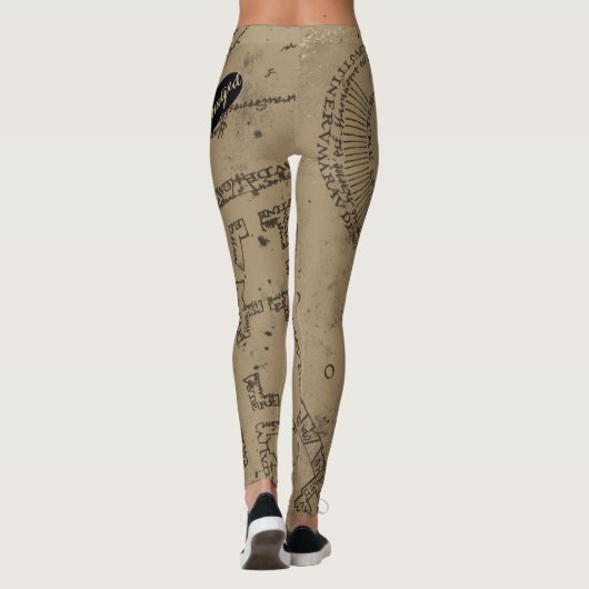 Harry Potter | MISCHIEF MANAGED™ Map Footprint Leggings (Achterkant)