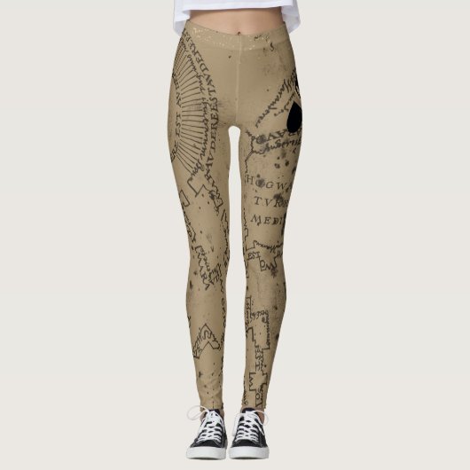 Harry Potter | MISCHIEF MANAGED™ Map Footprint Leggings (Voorkant)