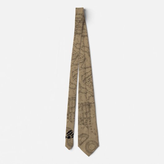 Harry Potter | MISCHIEF MANAGED™ Map Footprint Stropdas (Achterkant)