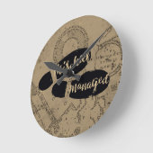 Harry Potter | MISCHIEF MANAGED™ Map Footprints Ronde Klok (Hoek)