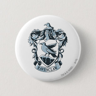 Harry Potter   Modern Ravenclaw Wapen Ronde Button 5,7 Cm