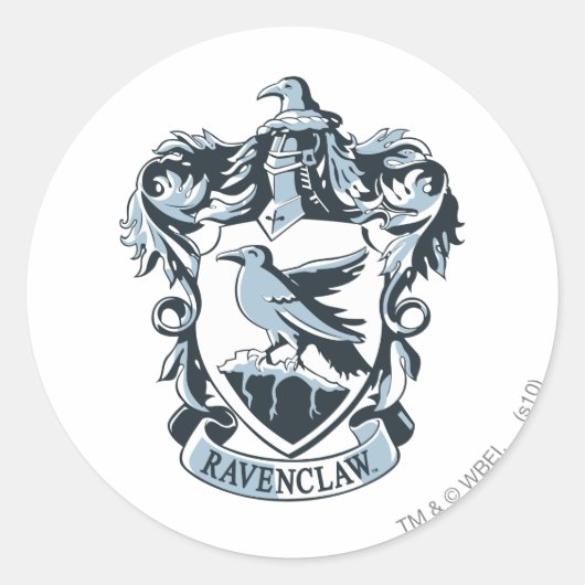 Harry Potter | Modern Ravenclaw Wapen Ronde Sticker (Voorkant)