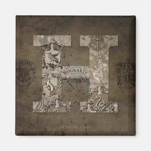 Harry Potter | Monogram hogwarts Magneet (Voorkant)