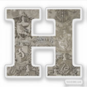 Harry Potter | Monogram hogwarts Sticker (Voorkant)